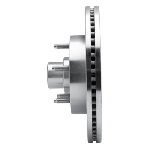 Ford E-150 Club Wagon Brake Rotor (1) - Front Right - R1 Concepts - Drilled & Slotted - Silver - `04-`06